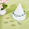 6Pcs 2 Colors Brass Clasps KK-WR0001-79-4