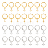 40Pcs 2 Colors 304 Stainless Steel Leverback Earring Findings STAS-UN0046-30-1