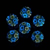 Luminous Resin Pave Rhinestone Beads RESI-C048-01-3