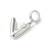 Rack Plating Brass with ABS Plastic Pearl European Dangle Charms KK-G501-02V-P-2