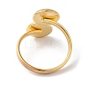 304 Stainless Steel Open Cuff Ring Findings STAS-E124-01G-01-3