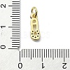 Brass Micro Pave Cubic Zirconia Pendants KK-H475-21G-01-3