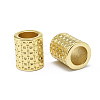 Rack Plating Brass European Beads LS-KK-O125-07G-2
