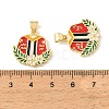 Graduation Season Brass Enamel Pendants KK-CBAF2EC-03G-B01-3