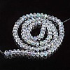 Electroplate Glass Beads Strands X1-EGLA-A034-T6mm-L19-2