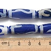 Blue Tibetan Style dZi Beads Strands TDZI-NH0001-B07-01-5