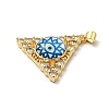 Golden Brass Pendants KK-L209-007G-07-2