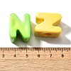 UV Plating Opaque Acrylic European Beads SACR-Z007-01N-3