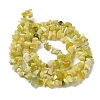 Natural Lemon Jade Chip Bead Strands X-G-M205-22-3
