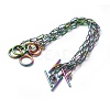 Ion Plating(IP) 304 Stainless Steel Paperclip Chain Bracelets BJEW-O186-02MC-4