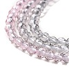 Transparent Gradient Color Glass Beads Strands GLAA-G101-2mm-02-5