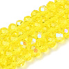 Electroplate Glass Beads Strands EGLA-A034-T3mm-L28-1