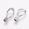 Tarnish Resistant 304 Stainless Steel Magnetic Clasps with Glue-in Ends STAS-L189-097P-3
