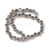 Tibetan Style Flower Alloy Bead Strands TIBEB-O007-06-RS-2