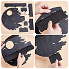 5-Tier Multipurpose Crescent Moon Wood Wall Mounted Minifigures Organizer Display Shelf ODIS-WH0038-169-3