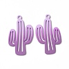 Spray Painted Alloy Charms PALLOY-P291-19M-02-3