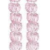 Electroplate Baking Paint Transparent Glass Beads Strands GL-CBA17FF-02G-2