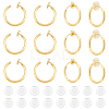 Unicraftale 20Pcs 304 Stainless Steel Clip-on Earring Findings STAS-UN0055-12-1