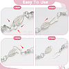 40Sets 4 Colors 304 Stainless Steel Box Clasps STAS-PH0001-73-2