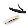 2Pcs 2 Colors Cellulose Acetate and Iron Hair Barrettes for Women Girl PHAR-TADJ0001-01A-2