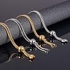 304 Stainless Steel Slider Bracelet/Bolo Bracelets Making MAK-UN0001-02-2