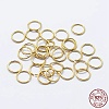 925 Sterling Silver Saw Cut Open Jump Rings STER-F036-02G-1x7mm-4