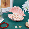Shell Shape Ceramic Jewelry Plate AJEW-WH0016-35B-4