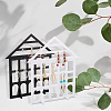 Detachable Lovely House Acrylic Earring Display Stands EDIS-WH0029-48A-4