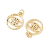 Brass Micro Pave Cubic Zirconia Pendants KK-F919-13G-2