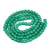 Baking Paint Crackle Glass Bead Strands DGLA-Q023-8mm-YS22-2