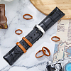 14Pcs 7 Styles Cowhide Leather Watch Strap Ring FIND-FH0017-42C-4