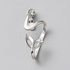 1Pc 925 Sterling Silver Pendant Cabochon Settings STER-BC0002-80-1