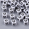 White Opaque Acrylic Beads LS-X-MACR-R869-02U-1