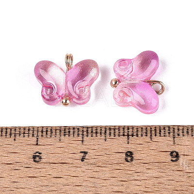 Alloy Glass Pendants GLAA-P080-01G-06-1