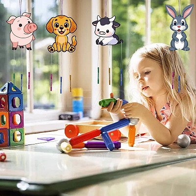 DIY Wood & Aluminium Round Tube Wind Chime Making Kits DIY-WH20038-007-1