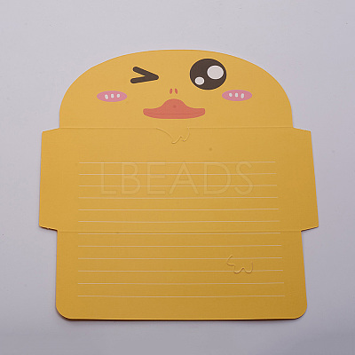 Animal Cartoon Paper Greeting Cards DIY-WH0161-09J-1