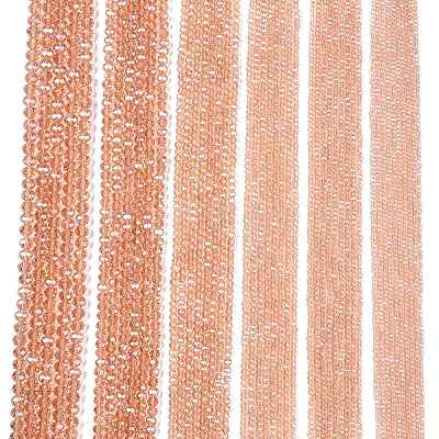 Electroplate Glass Beads Strands EGLA-A044-T1mm-A21-1