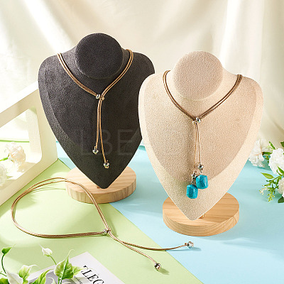 Waxed Polyester Cord Slider Necklace Making NJEW-TAC0018-04-1