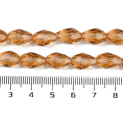 Transparent Glass Beads Strands EGLA-N013-T8mm-D21-1