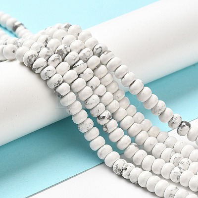 Synthetic Howlite Beads Strands G-K340-B06-01-1