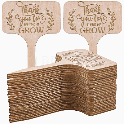 30Pcs Wooden Plant Labels DIY-GF0014-19A-1