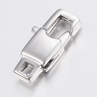 Tarnish Resistant 304 Stainless Steel Lobster Claw Clasps X-STAS-K167-03P-1