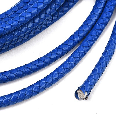 Braided Leather Cord with Core WL-F009-6mm-06-1