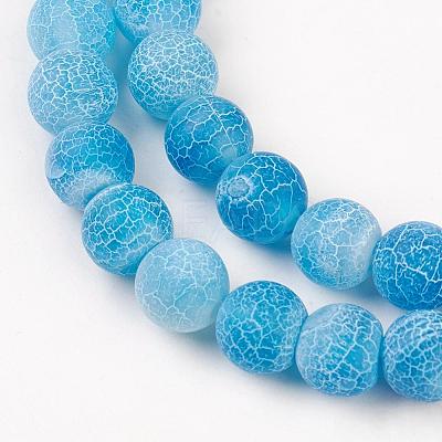Natural Weathered Agate Beads Strands X-G-G589-8mm-14-1