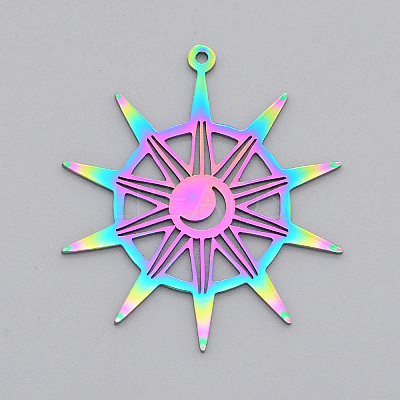 Ion Plating(IP) 201 Stainless Steel Pendants LS-STAS-S105-LA503-1
