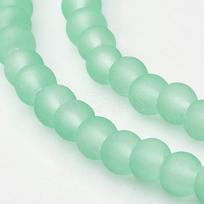 Baking Paint Transparent Glass Bead Strands X-GLAA-S031-4mm-29-1