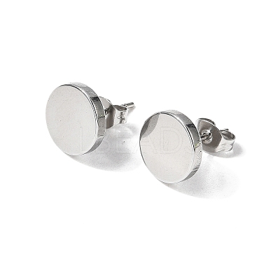 304 Stainless Steel Stud Earrings EJEW-L309-01C-P-1