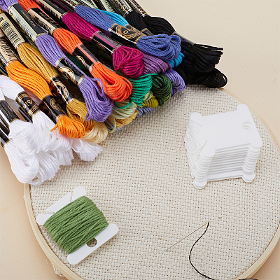 3 Sets 3 Style 6-Ply Polyester Embroidery Floss OCOR-GF0003-41C-1