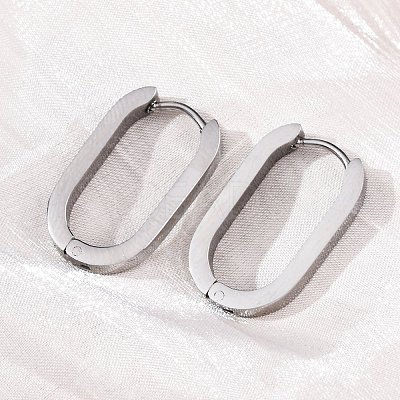Tarnish Resistant 304 Stainless Steel Huggie Hoop Earrings LS-STAS-H156-11C-P-1