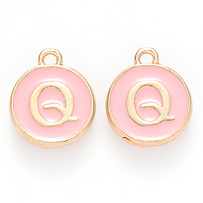 Golden Plated Alloy Enamel Charms X-ENAM-S118-07Q-1